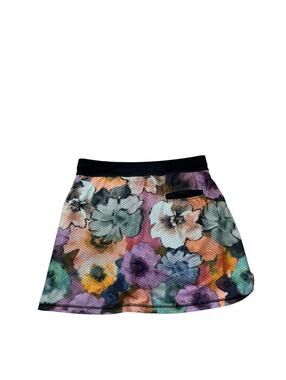 Sofibella Airflow Tennis Golf Flowers Skort UPF 50 Ruffle Athletic Skirt Size M